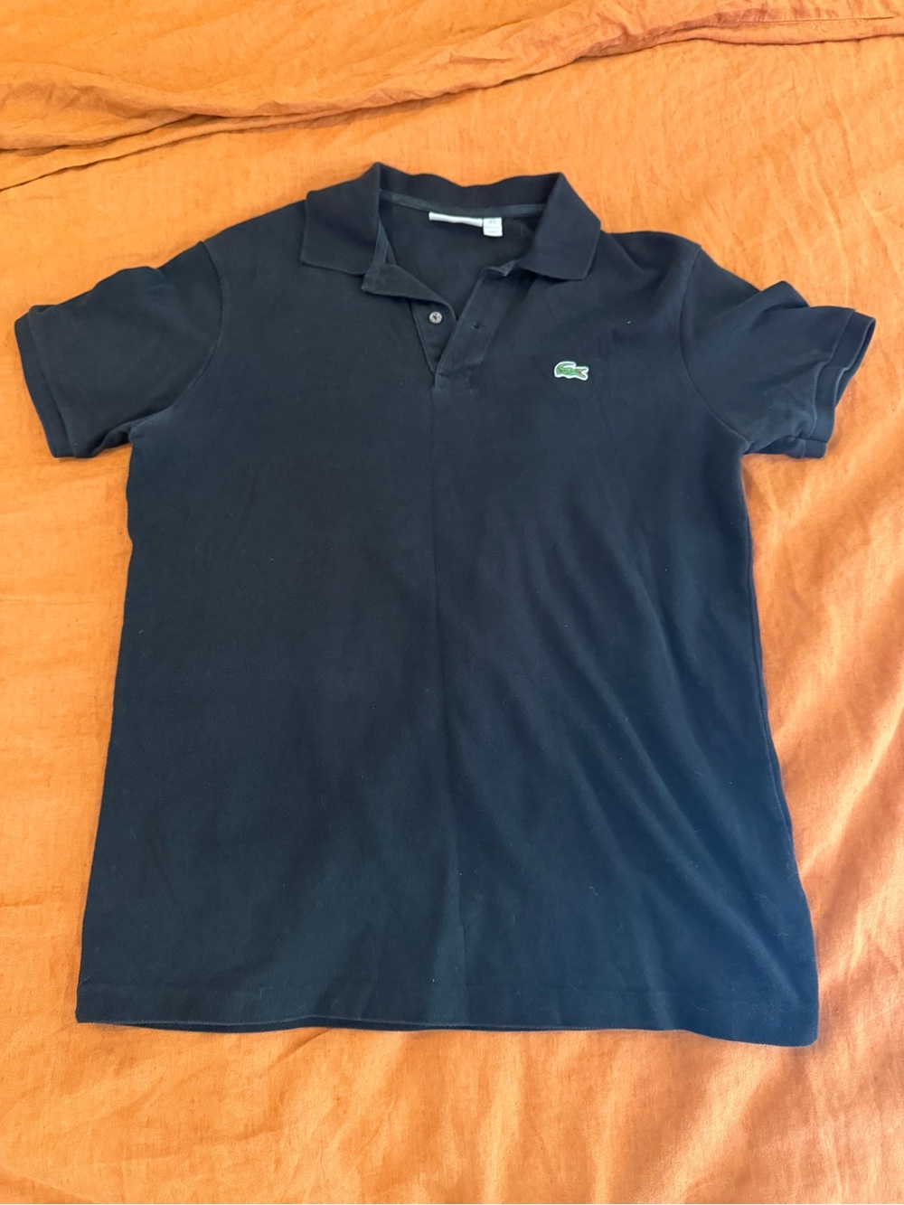 Lacoste Men's Slim Fit Black Polo